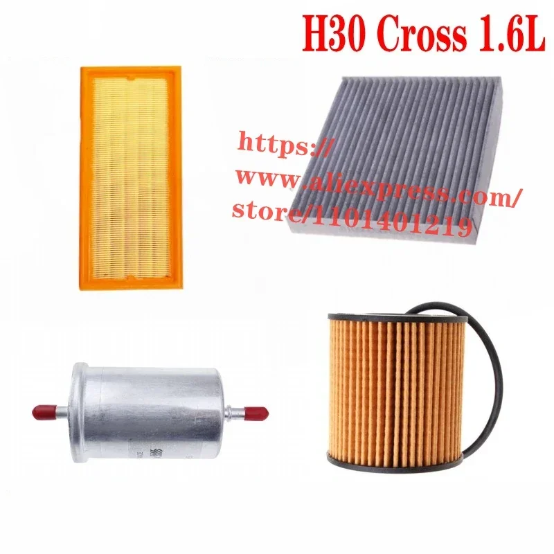 4ks/set filtra set pre 11-14 Dongfeng/DFSK H30 kríž 1,6 l vzduchu, olej, kabína, fule filter