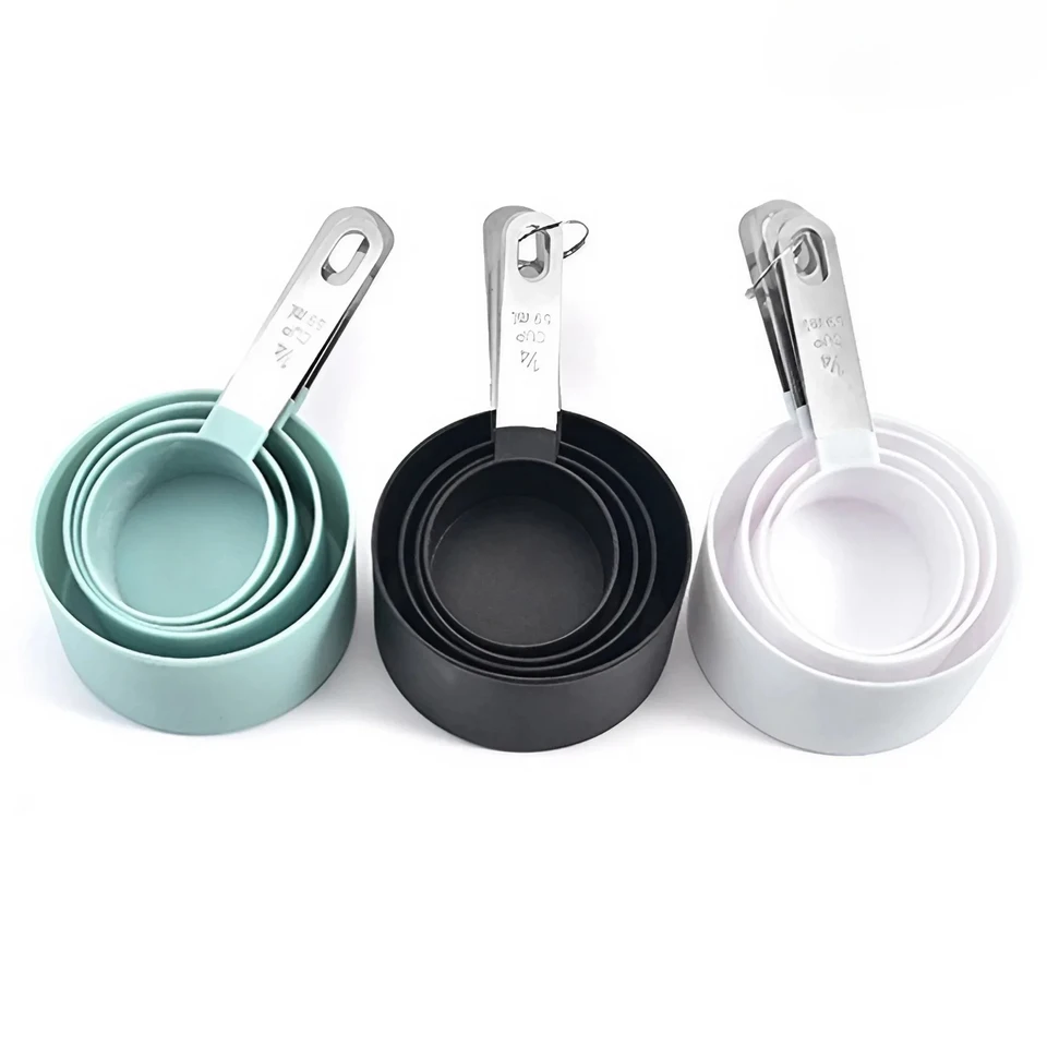4ks/set merací pohár viacúčelový pohár merací pohár PP na pečenie Adses Atterning Kitchen