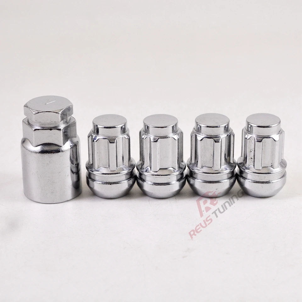 4ks Spline M12x1.5 Typ auto oceľové uzamykacie matice uzamykateľného oka pre Honda s adaptérom