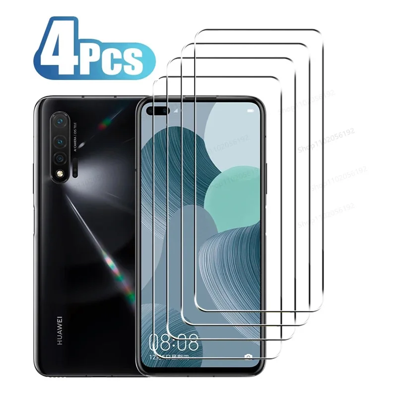 4ks temperované sklo pre Huawei Nova 5T 8i 7i 6 4E Ochranné sklo pre Huawei Nova 6 4G 5G 6 7 SE 8 SE 3E Protector SCREET