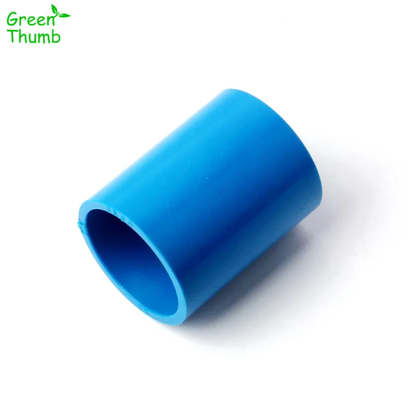 4ks Vnútorný priemer 20 mm/25 mm/32 mm/40 mm PVC kĺby Záhradné zavlažovacie hadica PVC Rovný konektor modrý plastový spojovací