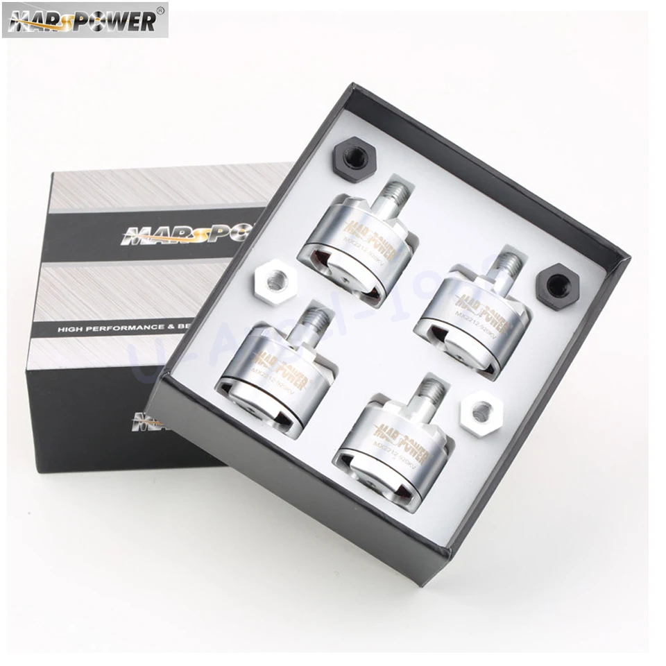 4ks/šarža Marspower MX2212 920KV Brushless Motor 2CW 2CCW pre Phantom 1/2 F330 F450 F550 RC QUADCOPTER
