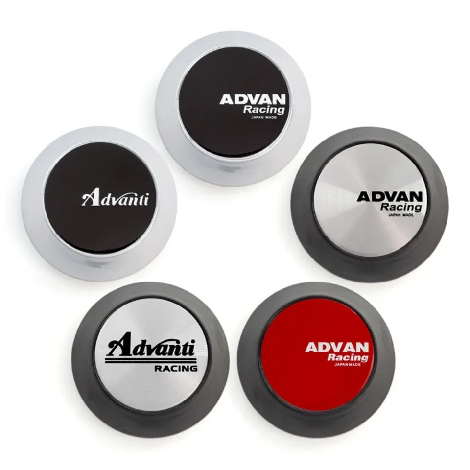 4ks3d 65 mm (45 mm nálepky) Advan Racing Advanti Japan Emblem Logo Logo Carwheel Centrum Caps Rim Center Cover Cover Styling Príslušenstvo