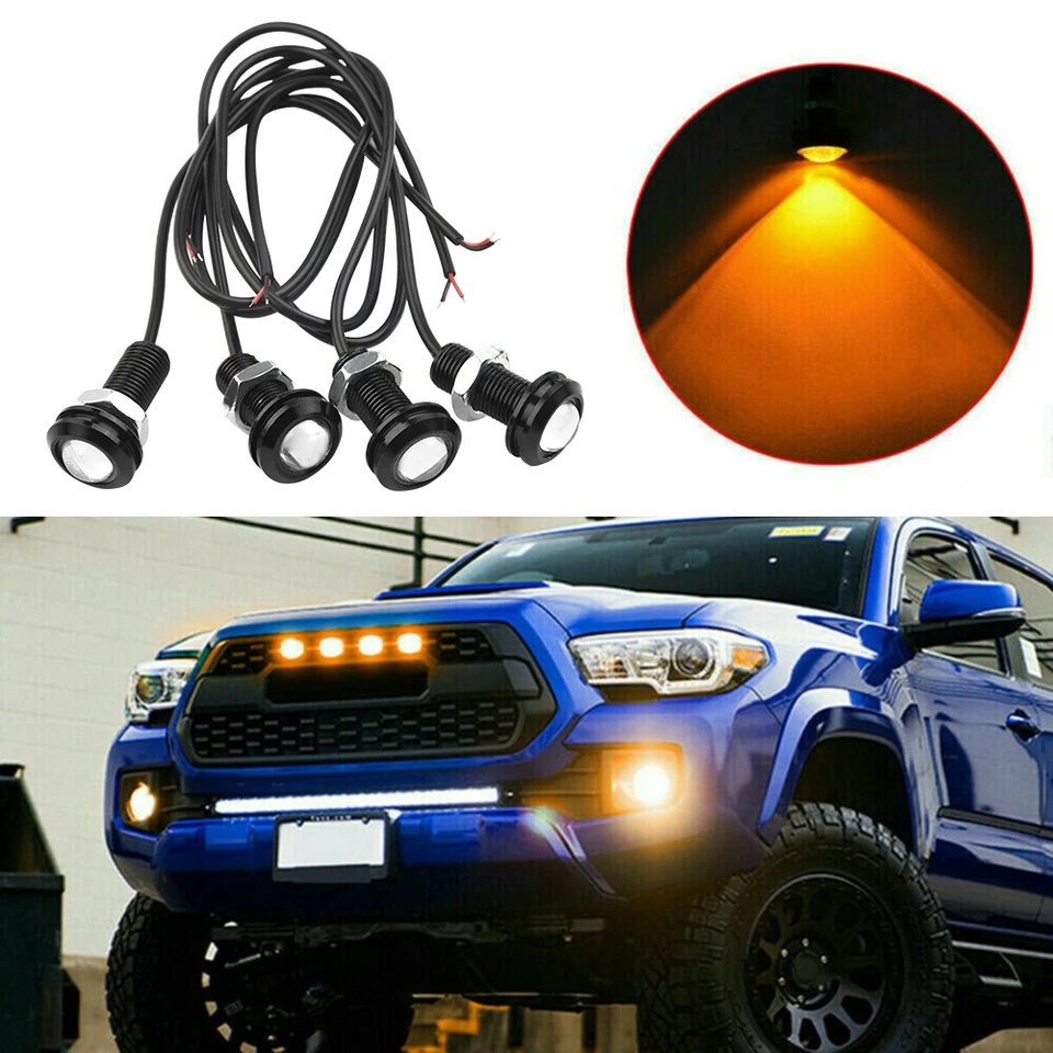 4ksové autá LIGHT LED LED AMBER PREDNÁ ZADNÁ ZADNÁ MRASKÁ KRAJINA KRAJINA PRE FORD SUV RAPTOR STYLE Univerzálne bočné značky pre auto pre auto
