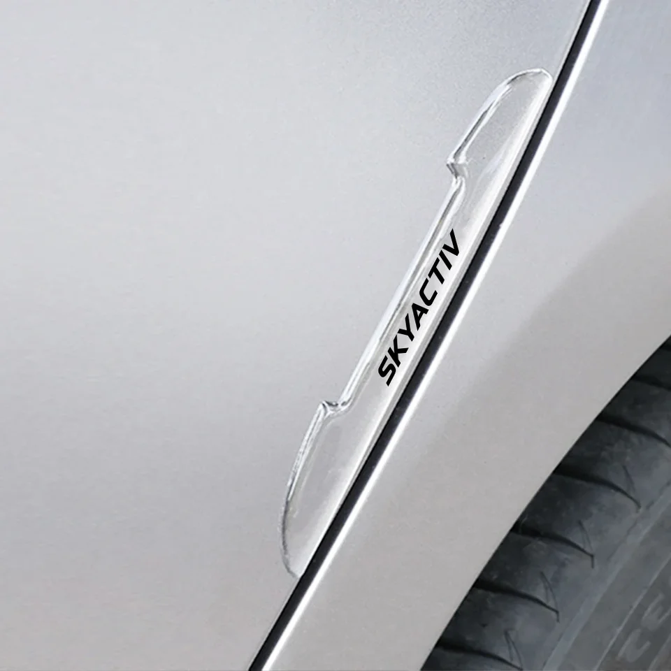4ksové dverové prúžky na okraji vozidla Anti-Scratch Neviditeľné nálepky pre Mazda SkyActive 3 BK 6 GG GJ CX3 CX5 CX30 CX7 CX8 CX9 MX5 RX8