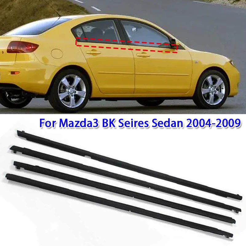 4ksové okenné okenné okenné okenné čalúnenie pre lištu pre Mazda3 BK Seires Sedan 2004-2009