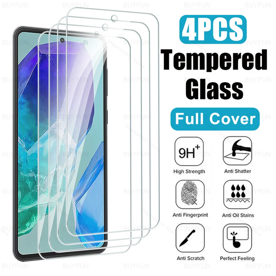 4ksové plné krytie Temperované sklenené puzdro pre Samsung Galaxy M55 5G M15 M54 M14 M53 M52 M33 M23 M13 4G C55