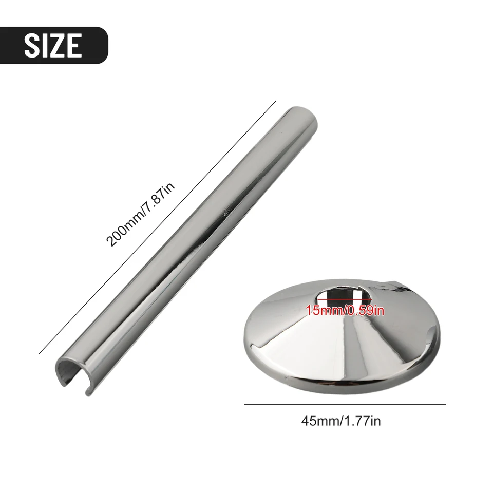 4ksové potrubia Radiator Raleve 15 mm goliere Cut Sprcha Faucet Uhlové rúrkové rúrky Ozdobný obál