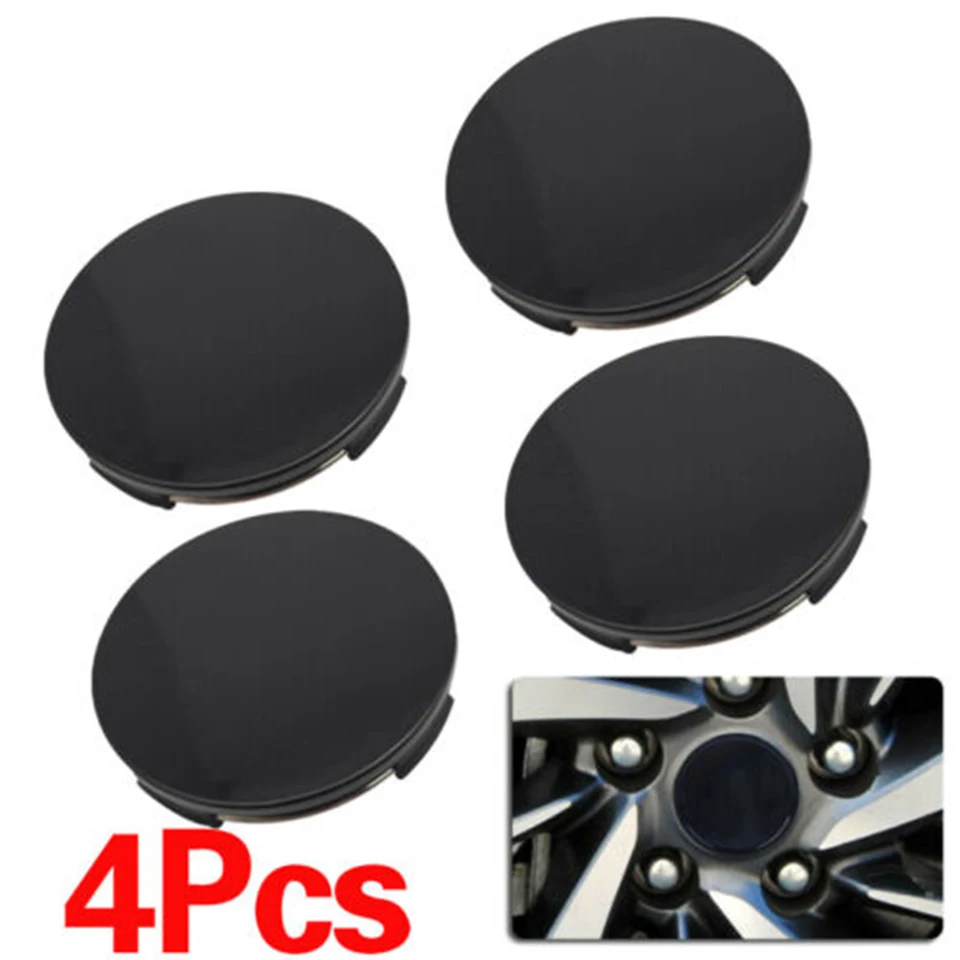 4ksové vozidlo Car Wheel Cool Cap Universal Car Wheel Center Cover Cover Center Abs Rims Čierny 64 mm/70 mm kryt pneumatiky vozidla Pneumatika Pneumatika Pneumatiky