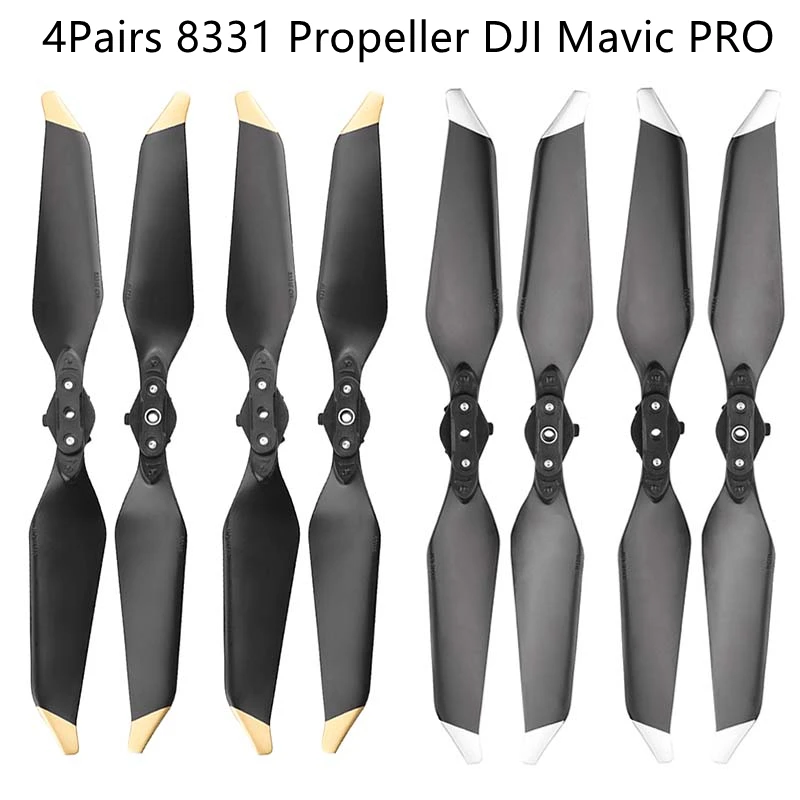 4Pairs 8331 Nízko -hlukový vrtuľový rekvizity pre DJI Mavic Pro Dron Rýchle uvoľnenie Čepeľ náhradné diely Výmena doplnkov