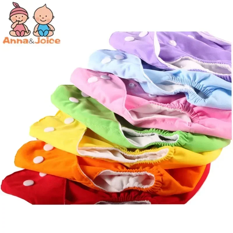 4pc pre dieťa nastaviteľné plienky opakovane použiteľné plienky na plienky na umývateľné oblek 5-16 kg