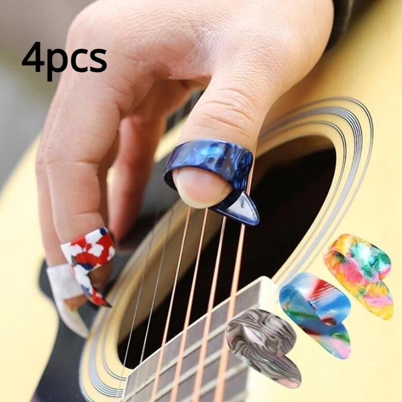 4PC/Set Guitar Part Picks Picks Pickup Guitars Bass Fingerstyle Plectrums Plectrum Plectrum Musical Instrument Strap Accessor