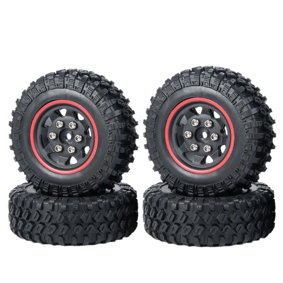 4pcs 1/24 Beadlock Pneumatiky RC Pneumatiky automobilov Pneumatiky Pneumatiky pre RC Axial SCX24 90081 Simulované doplnky na upgrade pre horolezectvo
