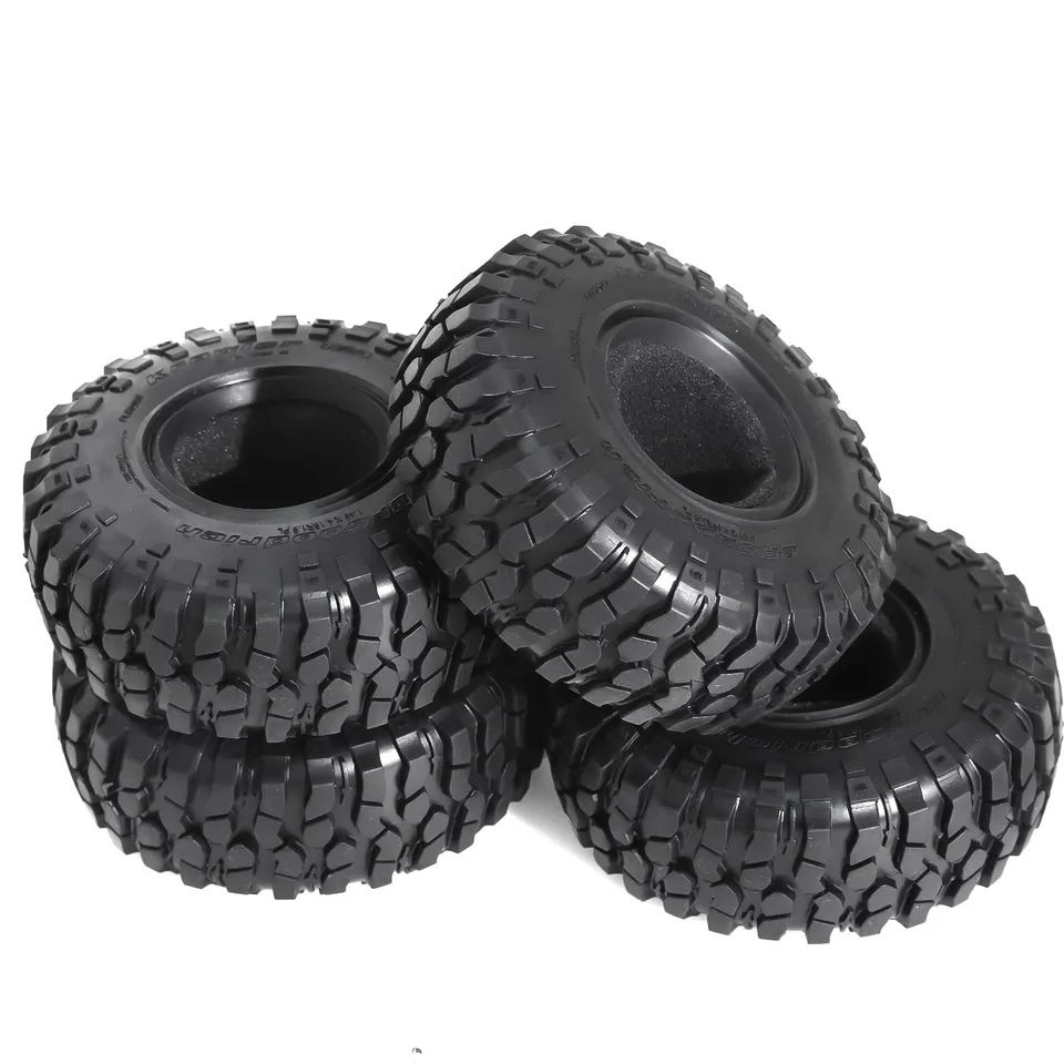 4pcs 1,9 palca 106 mm rockové pneumatické koleso s pevným okrajom kolesa pre koleso pre 1/10 axiálny trax/ako RC4WD D90 D110 TF2 RC