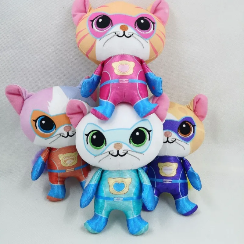 4pcs 18cm super mačiatko plyšová bábika roztomilý darček k narodeninám Upokojenie maturitu darček Action figure Anime Play Mäk