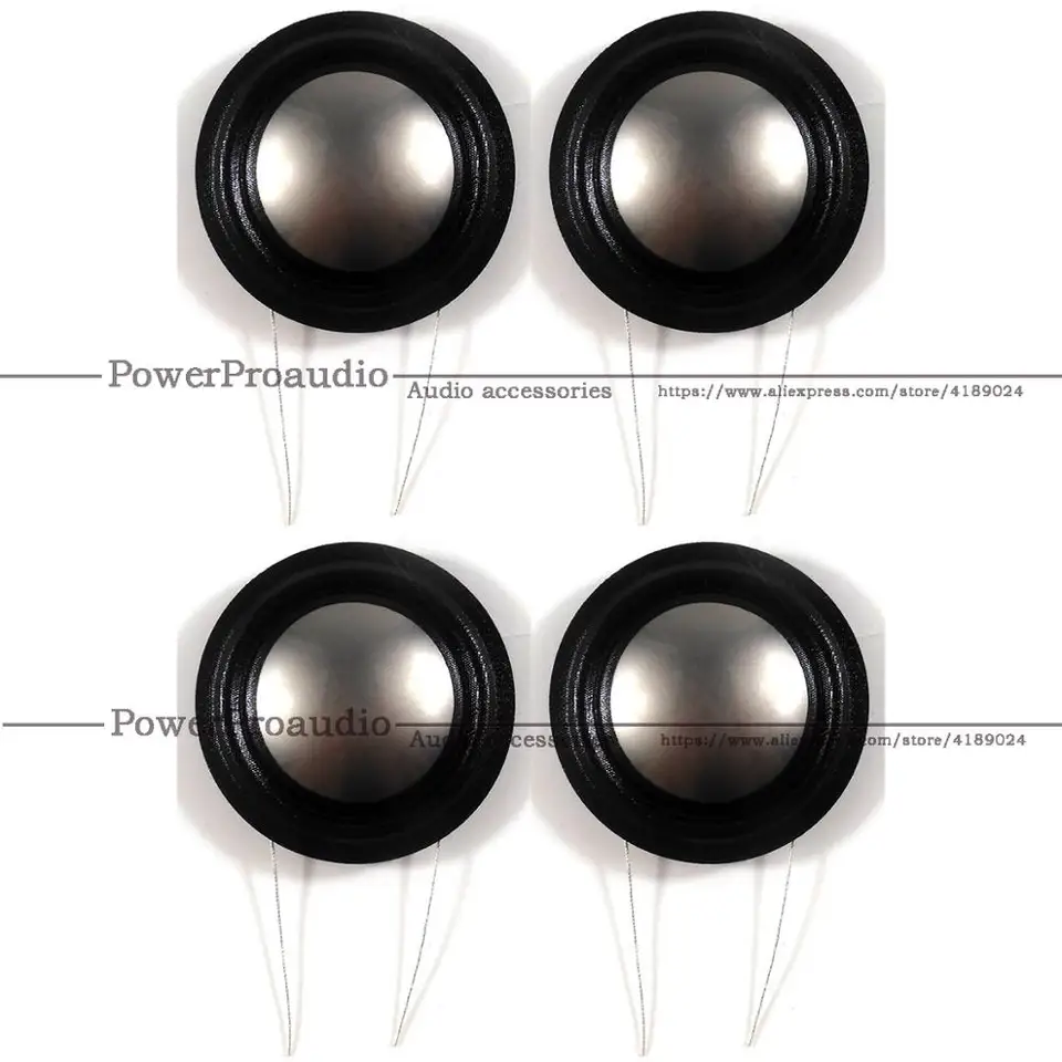 4pcs 25,9 mm 1,02 palca Tweeter Voice Coil 4 OHM 26 jadro titánovej membrány vysokej citlivosti Rovnaká strana pre opravu reproduktorov B&W