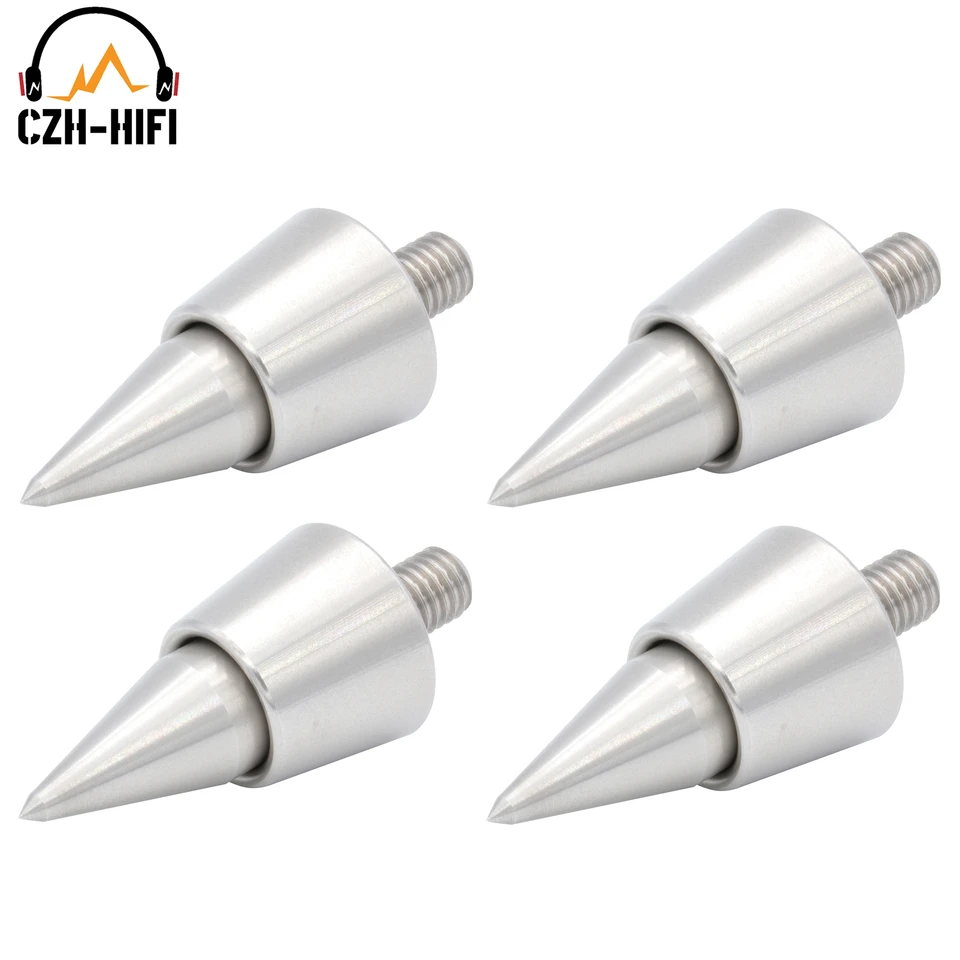 4PCS 304 Izolácia z nehrdzavejúcej ocele Stand Net Feet Base pre audio zosilňovač otočná tabuľka DAC CD Player Reproduktor Heavy Duty
