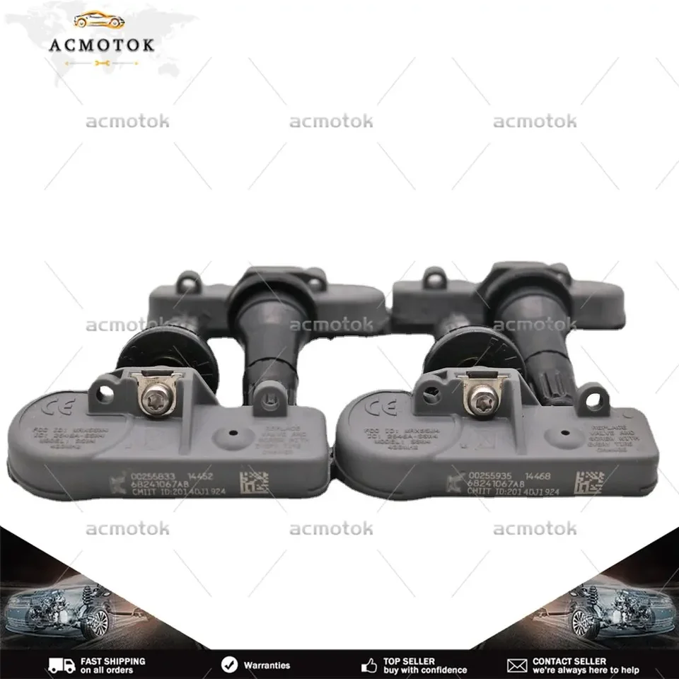 4PCS 68241067AB 56029398AB Senzor tlaku v roku 2010 2012 2013 2014 2015 2015 Jeep Grand Cherokee 433MHz TPMS Sensor