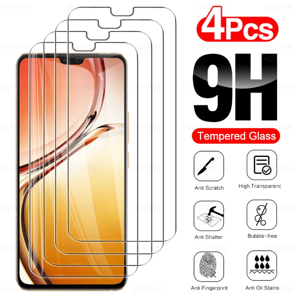 4pcs 9h Temperované sklo puzdro pre Vivo V23 5G 6,44 