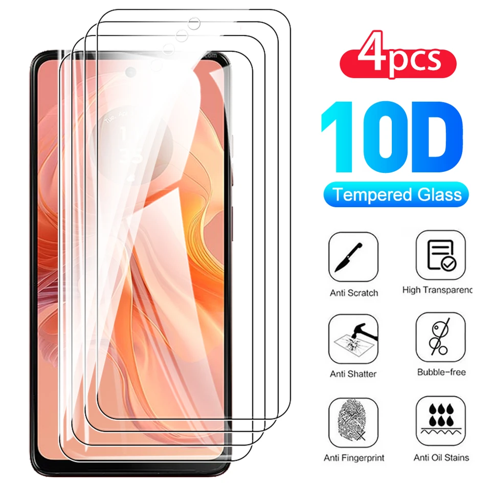 4pcs 9h Temperovaný filmový puzdro pre Motorola Moto G04 4G Chrániče obrazovky Moto G 04 MotoG04S 6.56 palcov