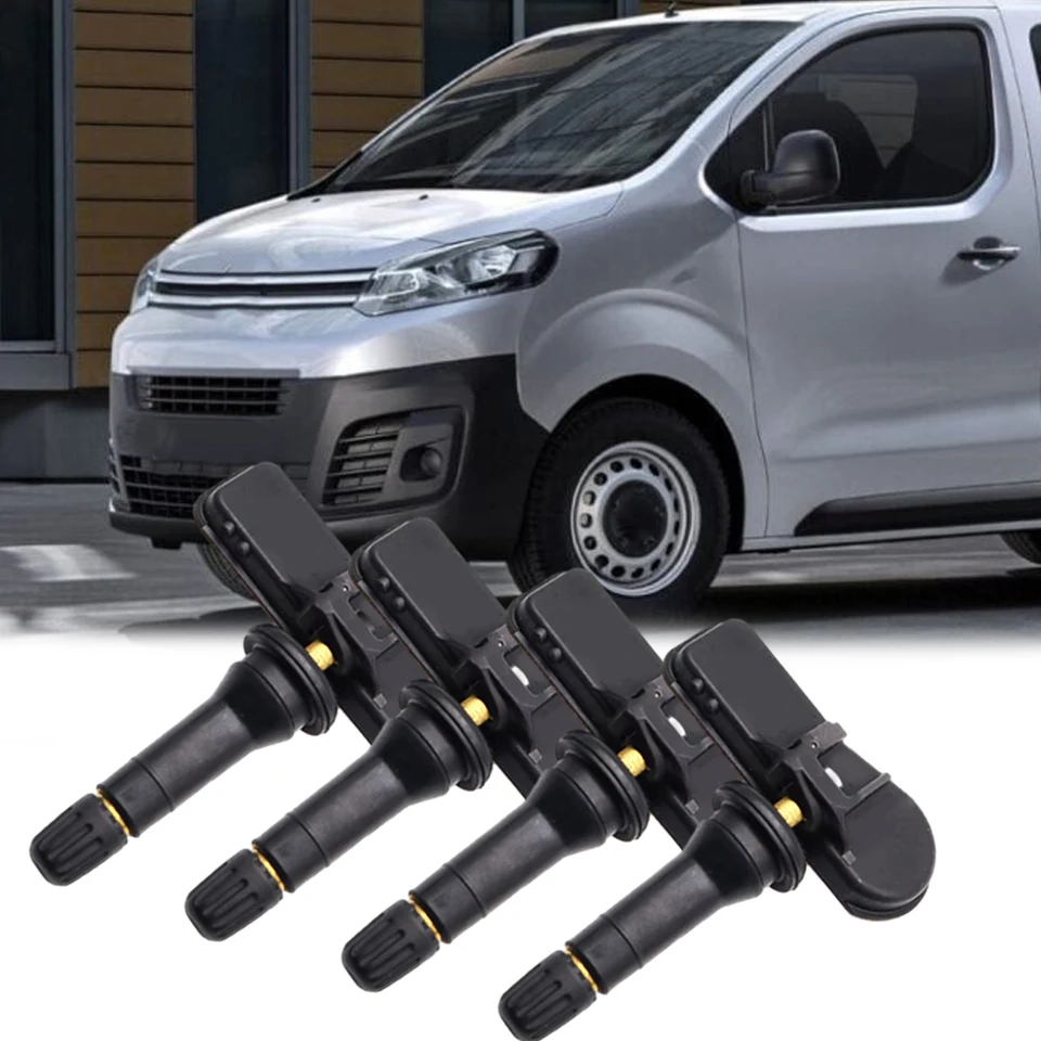 4pcs CAR TPMS tlakové monitory Monitorov pre Citroen Jumpy 2014/06-2016/04 Fiat Scudo 2013/11-2017/12 9808859080 981176480