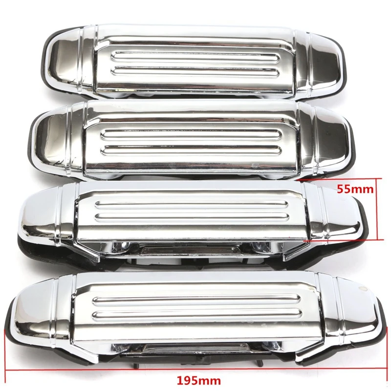 4pcs Chrome Door Rukoväť pre Mitsubishi Pajero 2 príslušenstvo V31 V32 V33 V43 V44 V45 V46 1992-1999 1996 1997