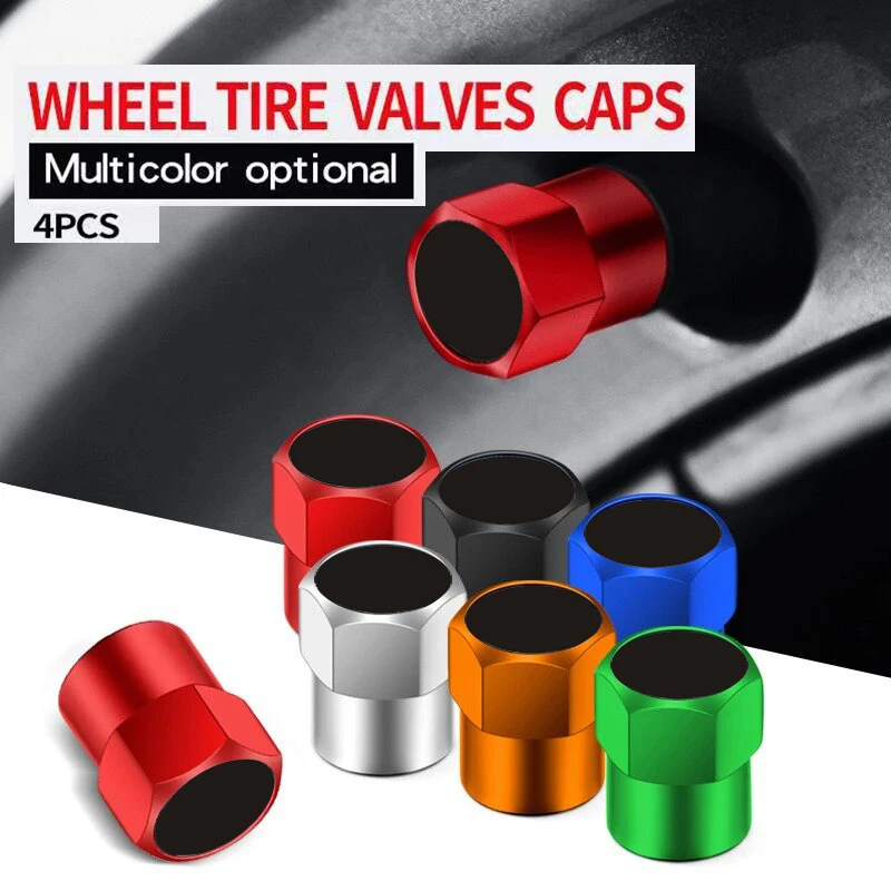 4pcs Cool Pure Black pozadie pneumatiky Decoration Decoration Valve Cap Cat Cap Dustodope odolný voči ventilu pre Mercedes Benz Toyota Honda