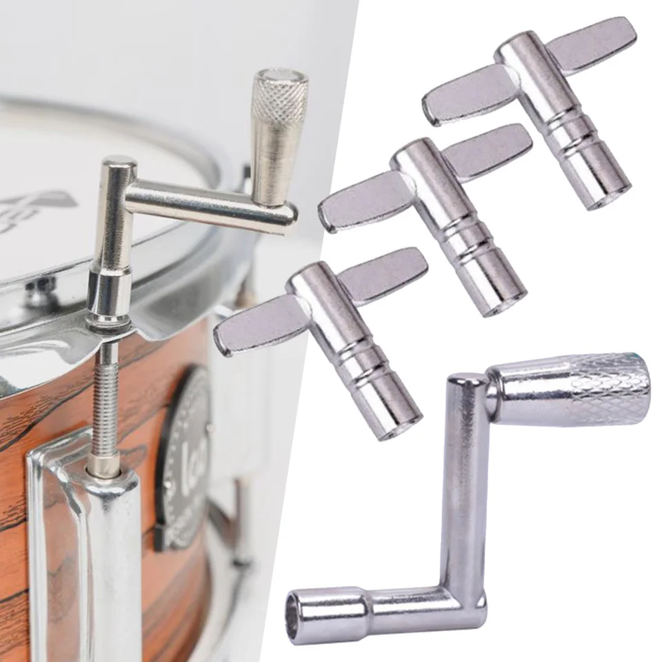 4PCS Drum Klávesy Set t štýl z štýlu Univerzálne ladenie bubnov štandardný štvorcový kľúč 5,5 mm Kontinuálny kľúč rýchlosti pohybu bubny