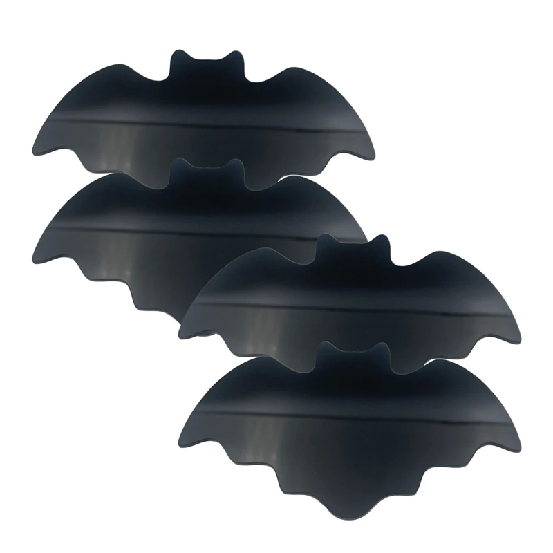 4pcs Halloween Bat Spider Acryl Coasters Heat Izolácia Coasters Halloween kuchynské dekorácie Dodávky