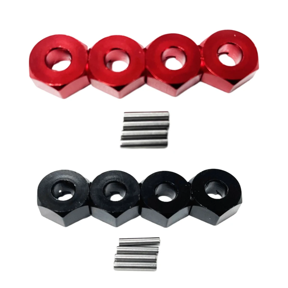 4pcs hliníkový zliatinový kolesový adaptér hex pre RC 1/14 MJX Hyper GO 14209 14210 1/14 RC Aktualizácie automobilov Auto Časť