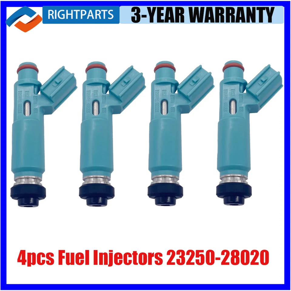 4pcs injektory paliva 23250-28020 pre Toyota Camry Rav4 Solara Highlander 2.4L 2001 2002 2003 23250-28050 2325028020 2325028050
