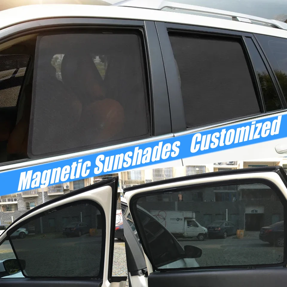4PCS Magnetické bočné okno Sunshades pre Hozon Neta U Pro 2021 2022 2023 2024 EV Dverné auto okenné závesy
