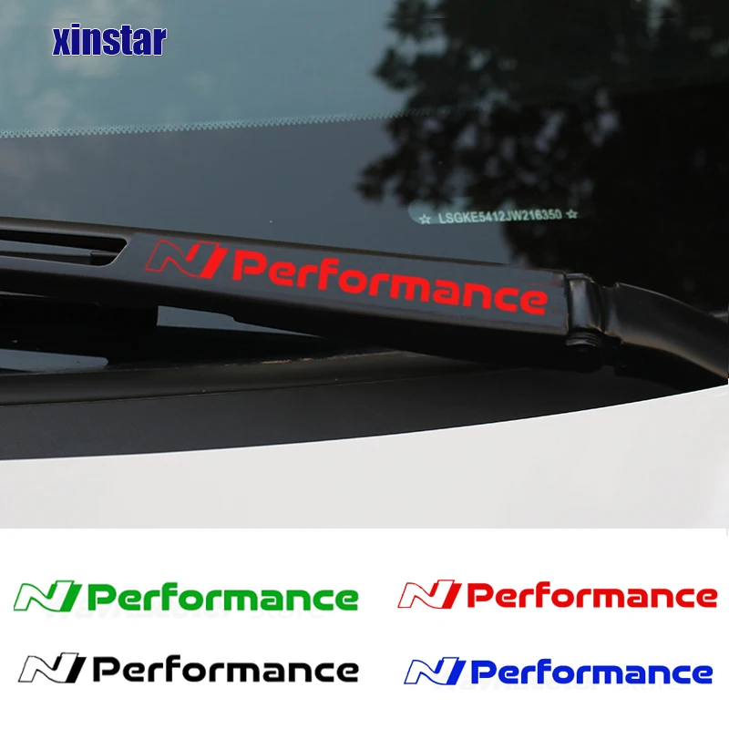 4pcs n perohermance automobilový nálepka na čelné sklo pre Hyundai i10 i20 i40 ix35 Tucson Elantra sonata Genesis Solaris Veoster