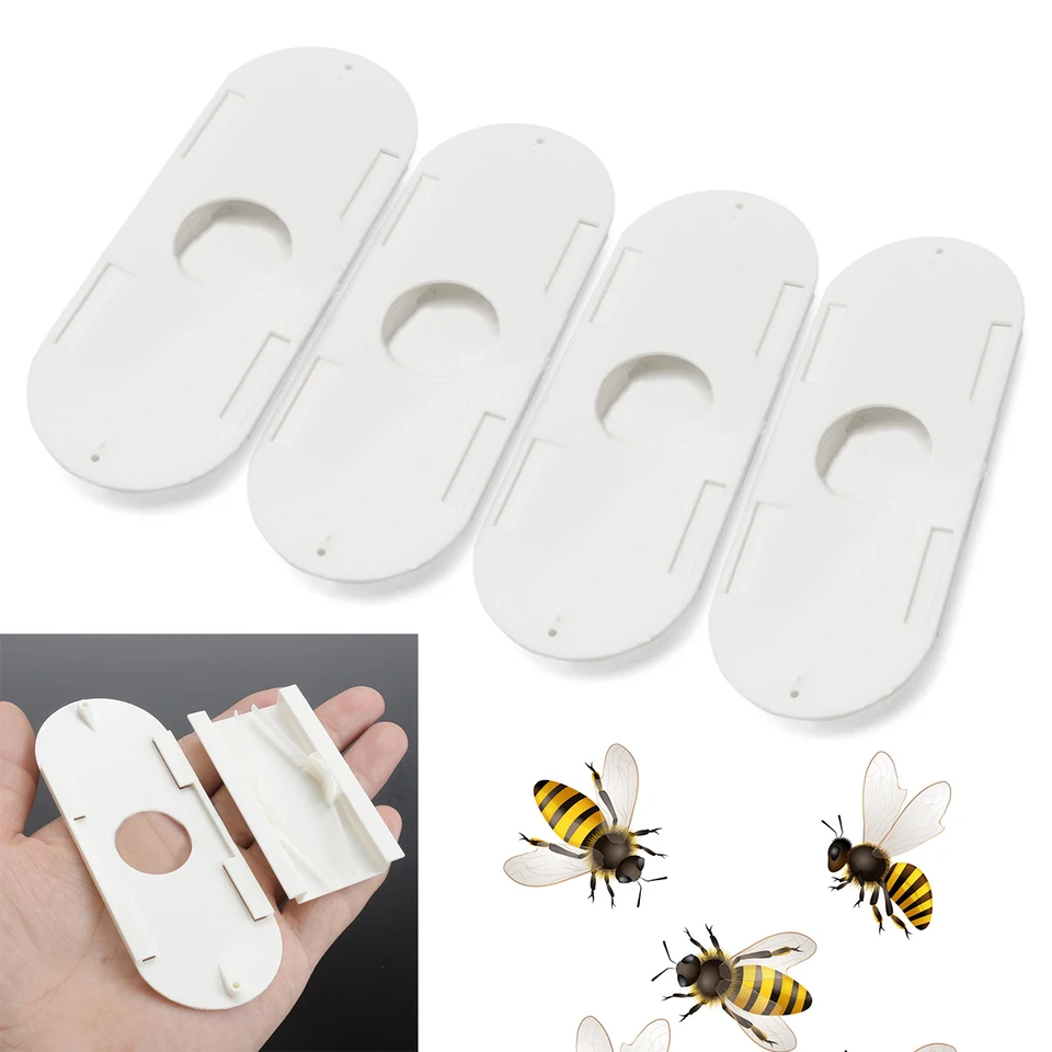 4pcs Nové biele včelári Porter včelie uniká bielym užitočným včelárskym včelárskym včelárskym včelárskym nástrojom