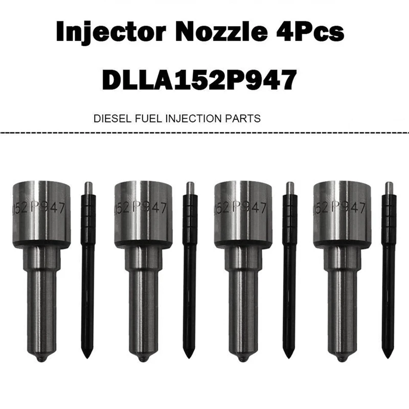 4pcs Nový DLLA152P947 Diesel Injector Dysle Injector Dýza pre vstrekovač paliva pre Nissan Navara D22 D40 Frontier 2.5 95000-6250