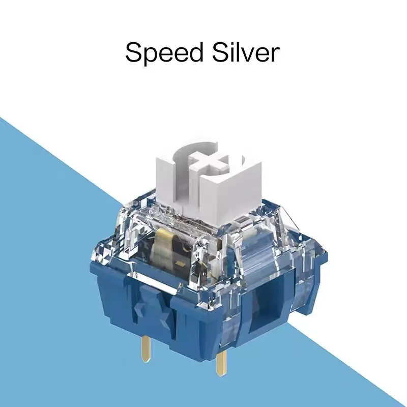 4pcs Nový TTC Speed ​​Strieborný spínač Mechanická klávesnica Lineárna os 39GF 3 PIN TABLE DRUPORPORE PREVÁDZAJÚCE PREVÁDZKU Kliknite