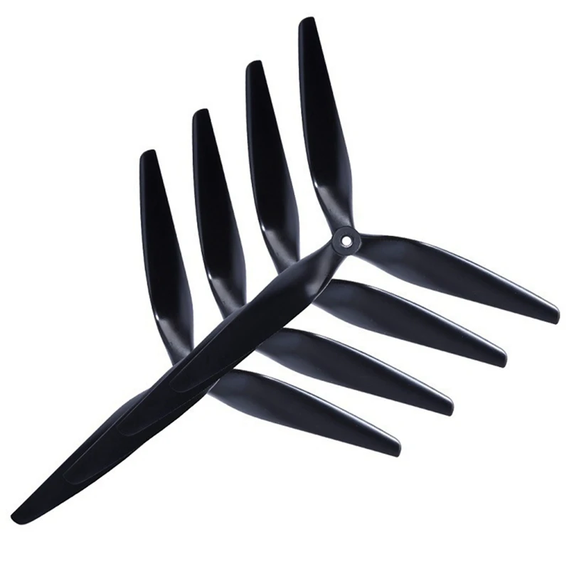 4pcs prop 10x5x3 10inch 3 Blade Black Carbon posilnená nylonová vrtula pre príslušenstvo pre dron RC FPV