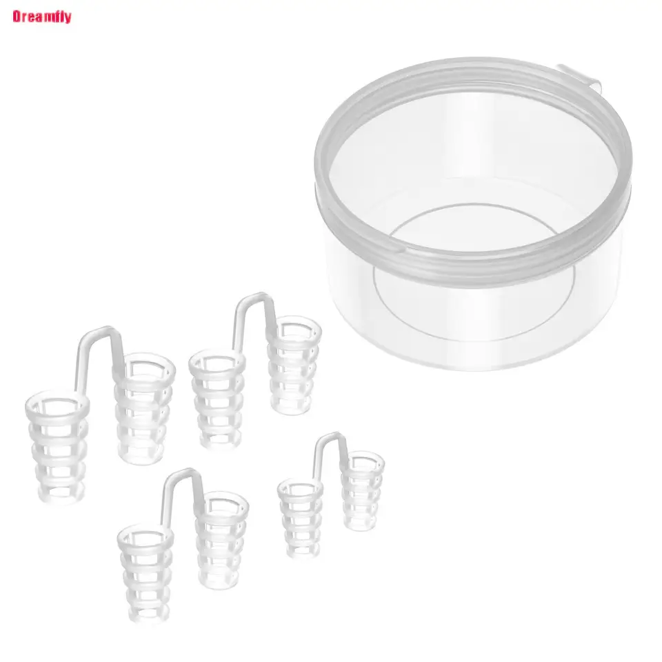 4pcs proti chrápaniu nosa klip priedušného spánku Snore Snore Pomoc nosných dilatátorov prenosné osobné kozmetické výrobky