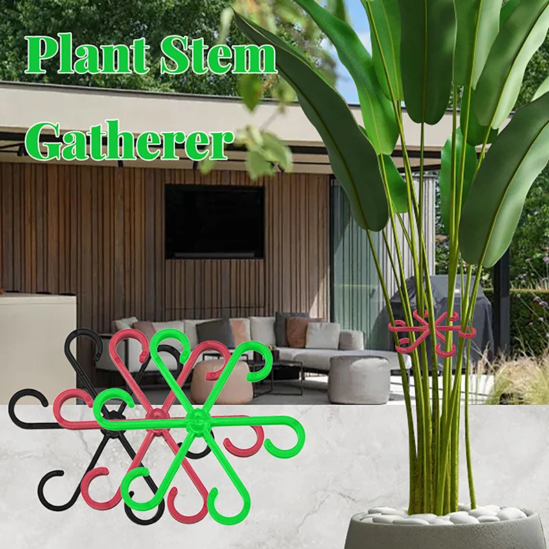 4pcs rastlinné kmeňové rámce opakovane použiteľné žiadne zastúpenie plastových klipov pre plastové klipy pre lezecké rastliny vetvy STEM Organizátor Záhradné náradie