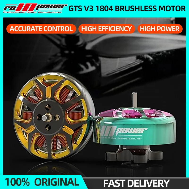 4pcs Rcinpower GTS v3 1804 Brushless Motor 2450KV/3450KV 3-6S Lipo pre FPV Freestyle Cinewhop Racing Freestyle Drone Quadcopter