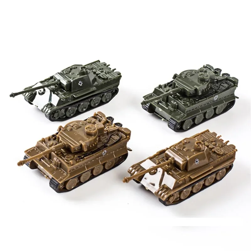 4pcs/set 1/144 4D pieskový stôl druhej svetovej vojny Nemecko Panther Tank Tiger Hot