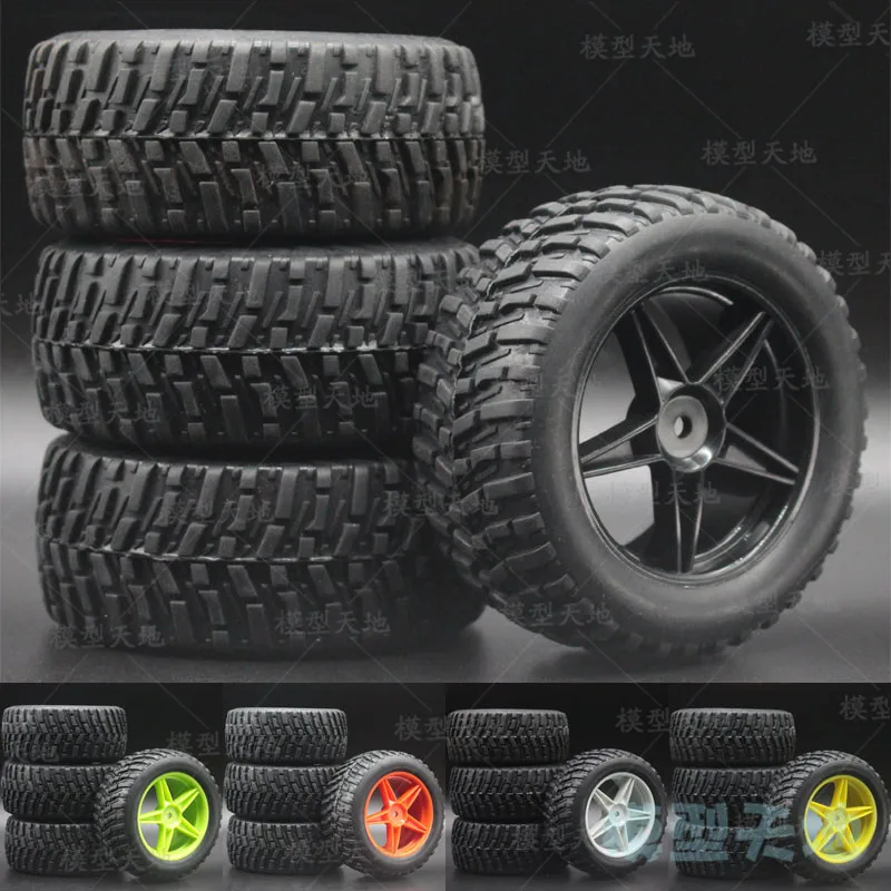 4pcs/set 15502 95 mm terénne rally s krátkym nákladným autom pneumatike pneumatík na okraji kolesa Hex Hex Adapter 12 mm pre HSP 94155 94170 605-7007