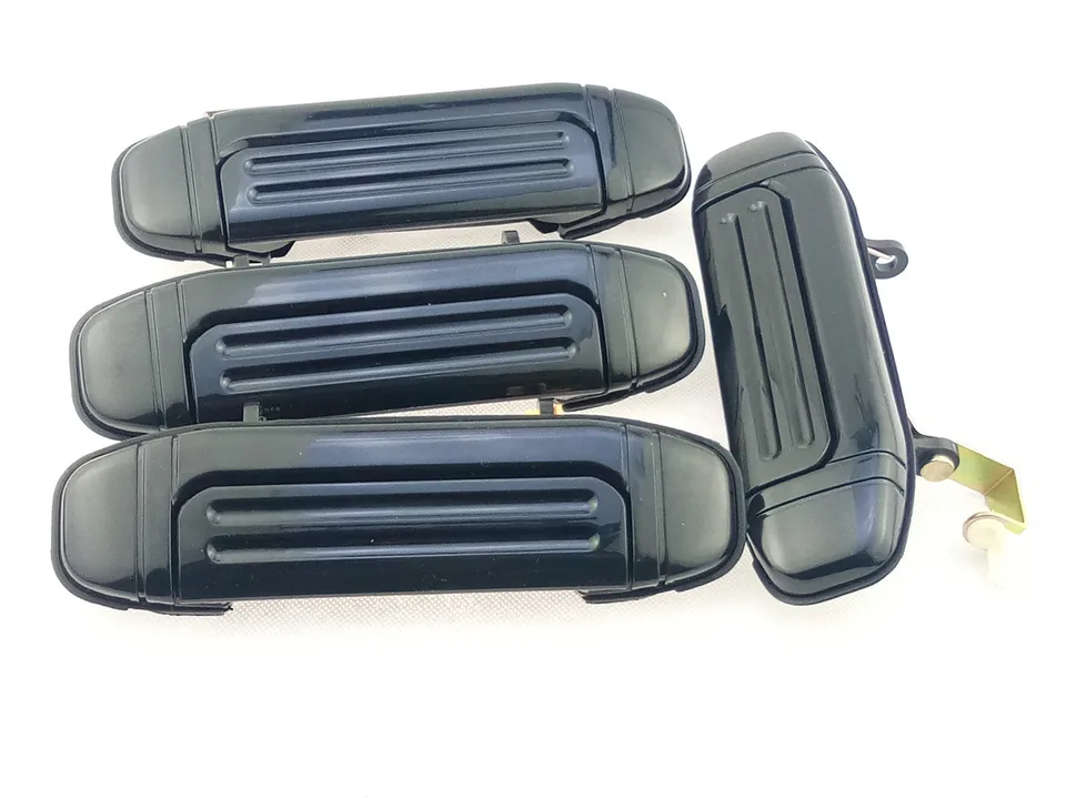 4pcs/set predné zadné zadné vonkajšie dvere rukoväť čiernej pre Mitsubishi Pajero Montero V31 V32 V33 V43 V46 V47