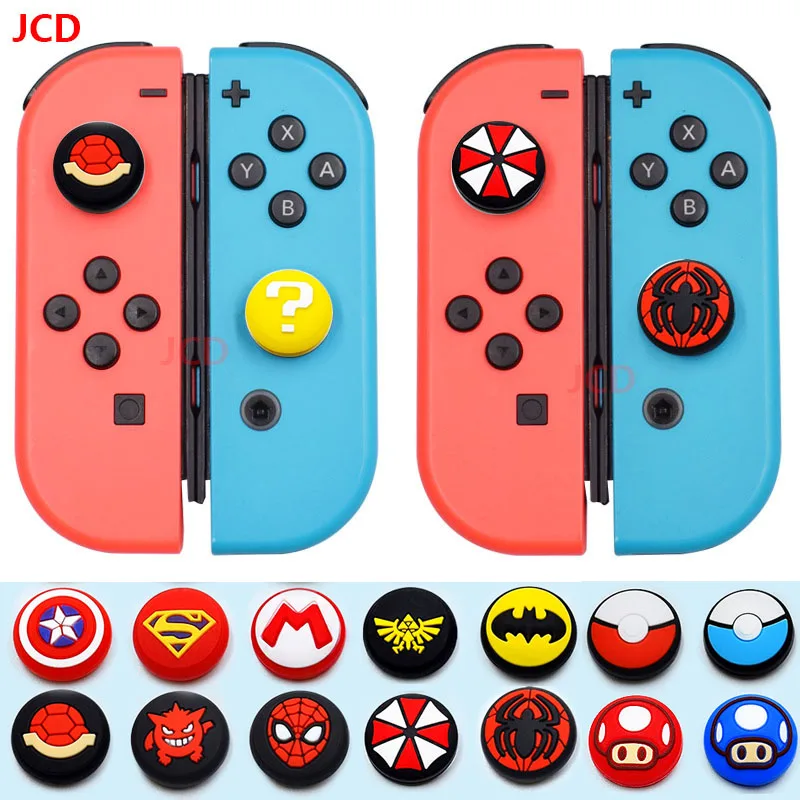 4pcs Silikone Gum Gume Caps pre Nintendo Switch Lite Oled Joy-Con Controller Joystick Cap Zlepšiteľ