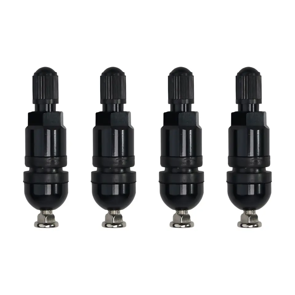 4pcs TPMS TRAK SENVOR SENTE STEM OPRAVA PRE BMW 5 Séria BLACKOVÝ SIEŤ SPREVODLIVO