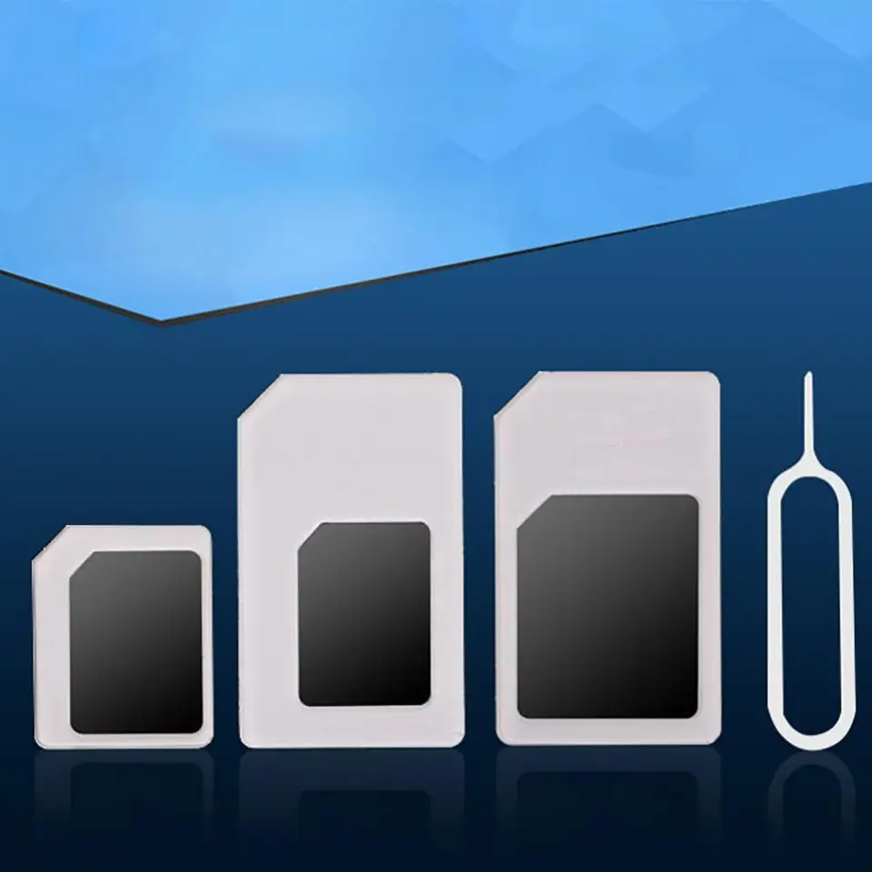 4PCS Univerzálny mobilný telefón SIM karta SIM k mikro štandardnej karte Adaptér Konvertor SIM SIM Card Tool pre príslušenstvo pre mobilné telefóny