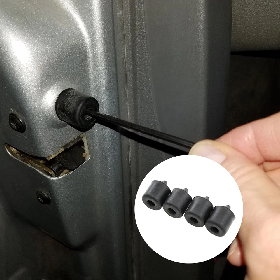 4pcs Vonkajší gumový nárazový tlmič auto Čierny gumový vankúš 16,5 mm pre Ford Ranger F150