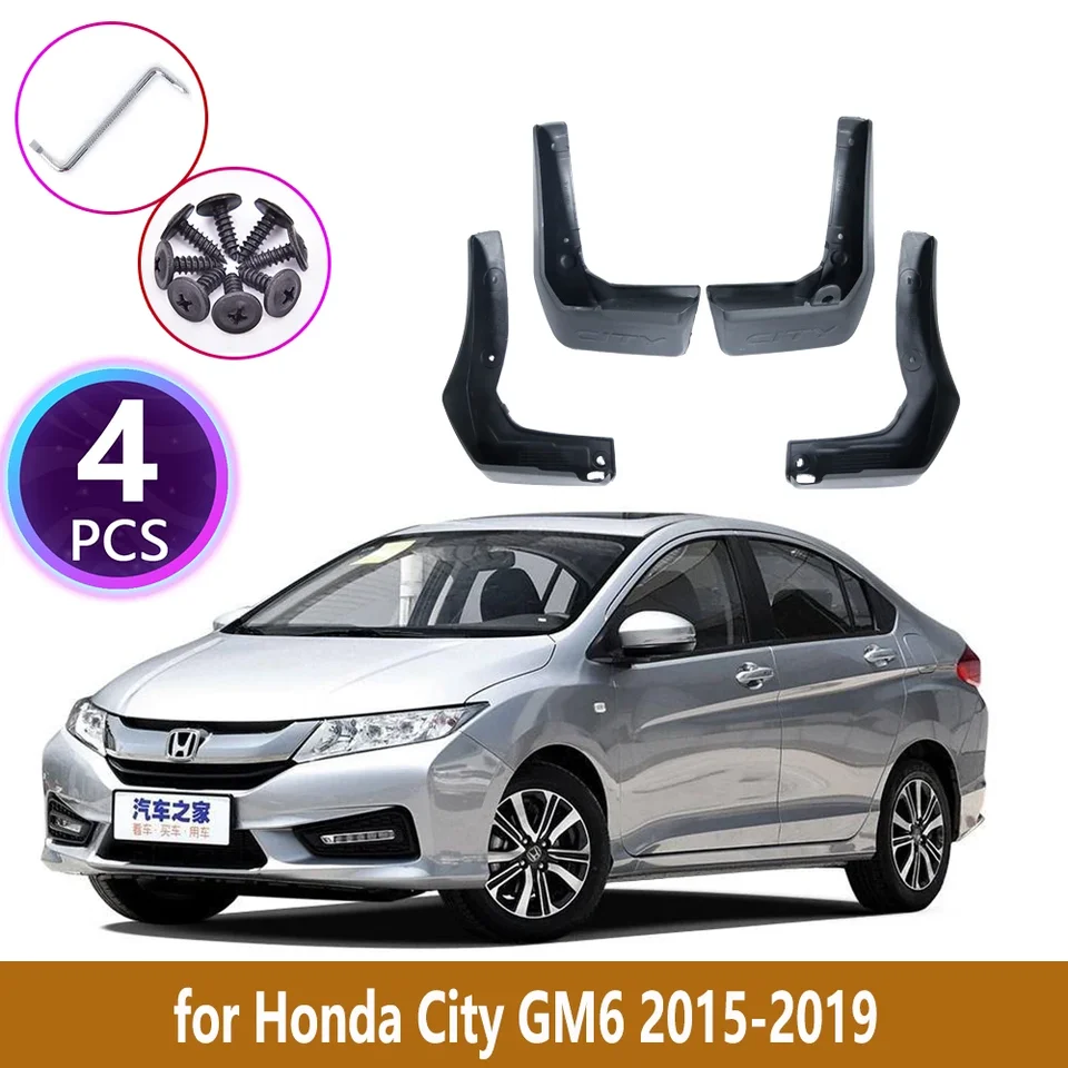 4PCS Zadné blatníky pre Honda City GM6 2015 2016 2017 2018 2018 2019