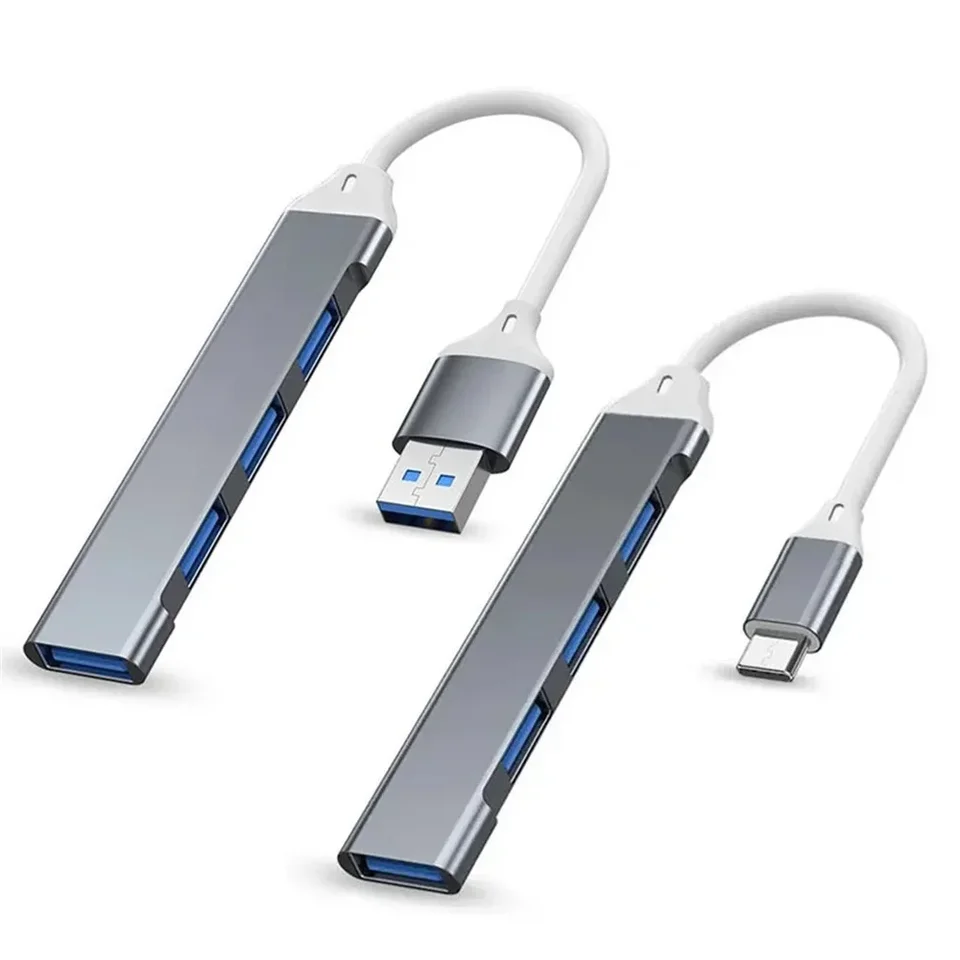 4port USB 3,0 Hub USB Hub HUB Vysokorýchlostný typ C Splitter 5 GBPS pre počítačové príslušenstvo Multimort Hub 4 USB 3,0 2.0 Porty
