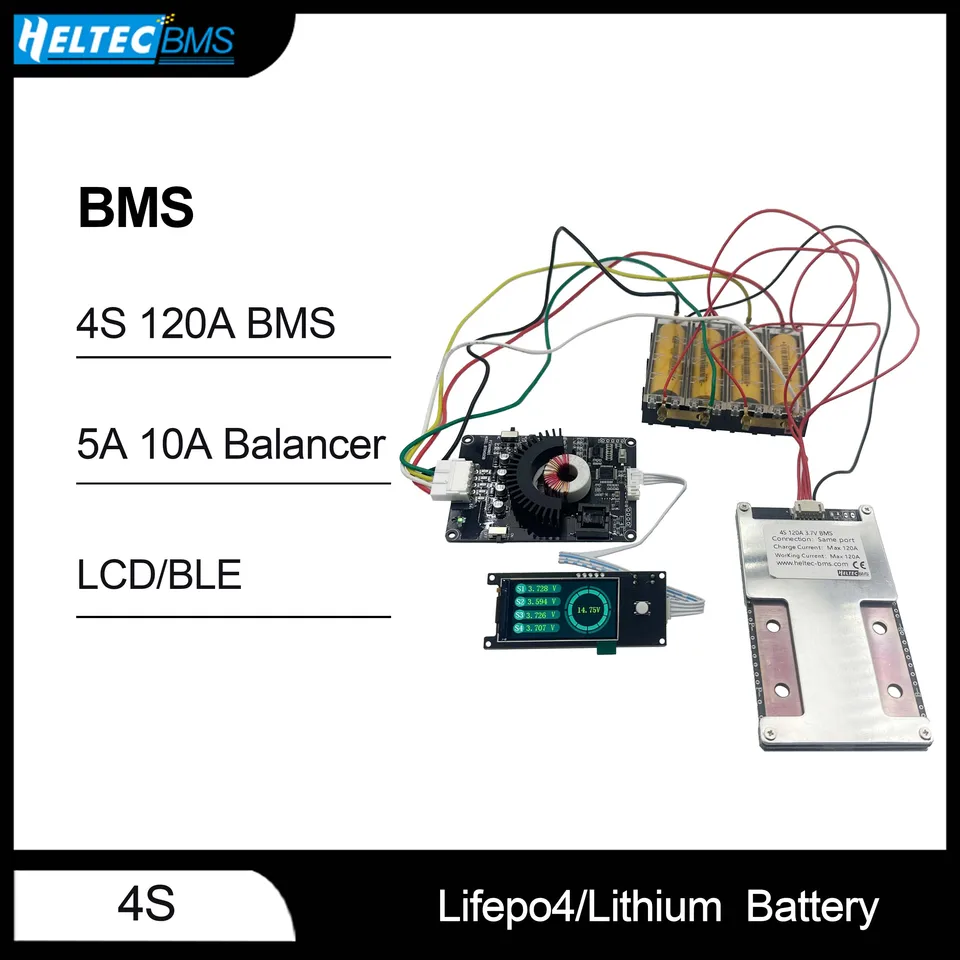 4S 120a LifePo4/LiPO BMS s inteligentným aktívnym vyvažovačom 5a 10a s aktívnym ekvalizérom spätnej väzby pre transformátor aplikácií